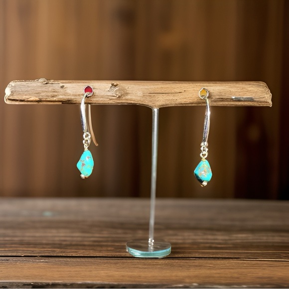 Hand Crafted Jewelry - Turquoise earrings! 925 Sterling Silver.